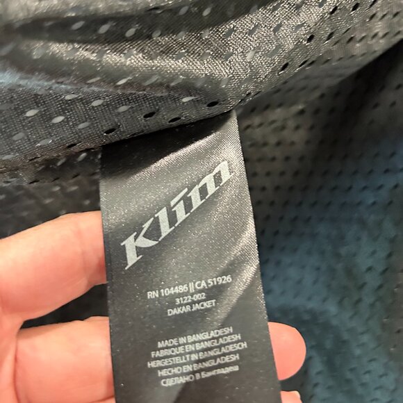 Klim Dakar Jacket XL Gray - Picture 10 of 11